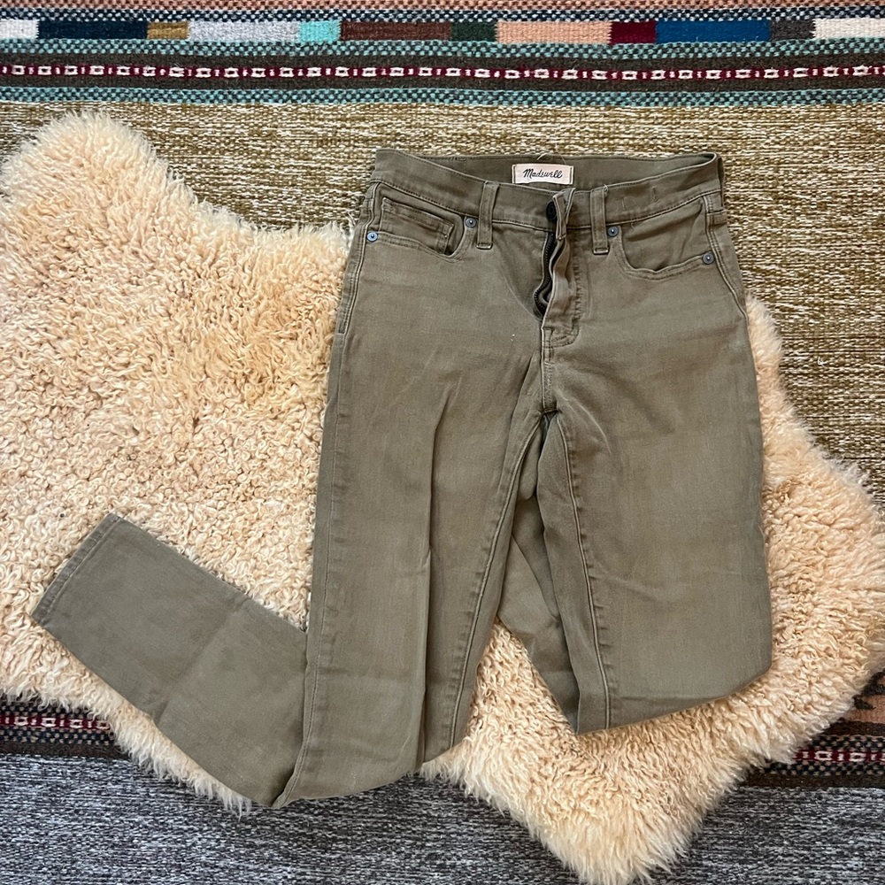 Madewell 9” High Riser Skinny Skinny Garment-Dyed Jeans